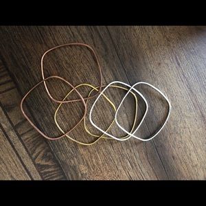 SQ BRACELETS-Multi-color, (2 bronze-silver-gold)